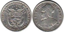 coin Panama 5 centesimos 1904