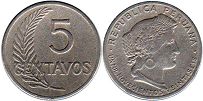 coin Peru 5 centavos 1926