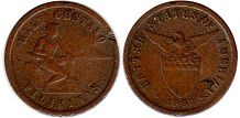 coin Philippines half centavo 1903