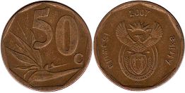 coin South Africa 50 cents 2007