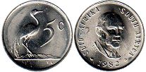 coin South Africa 5 cents 1982