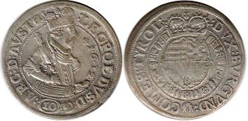coin Austria 10 kreuzer 1632