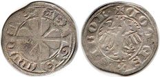 coin Austria 1 kreuzer 1439-1490