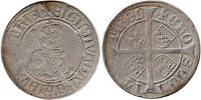 coin Austria 6 kreuzer 1439-1490