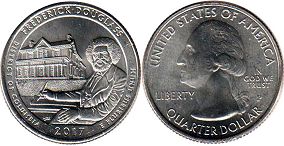 moneda Estados Unidos quarter dólar 2017 quarter Douglass