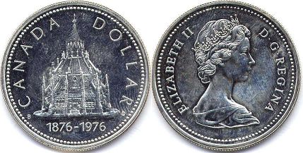 de monnaie canadian commémorative pièce de monnaie 1 dollar 1976
