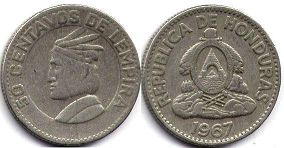 Honduras 50 centavos 1967