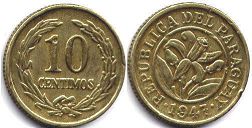 Paraguay 10 centimos 1947
