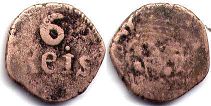 Portuguese India 6 reis sem data (1792-1816)