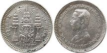 coin Thailand Siam 1 fuang 1908