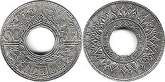 coin Thailand 10 satang 1941