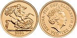 UK coin 1/4 sovereign 2020