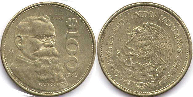 Mexico 100 pesos 1989