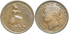 monnaie Grande Bretagne 1/2 farthing 1828