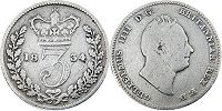 Münze Großbritannien 3 pense 1834