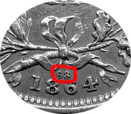 die number on the britjsh coins