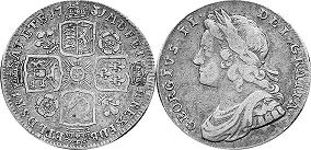 Münze Großbritannien alt
 1 Schilling
 1731