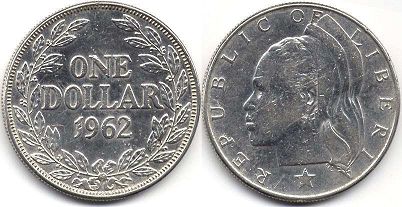 Liberia 1 dollar 1962