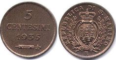 San Marino 5 centesimi 1935