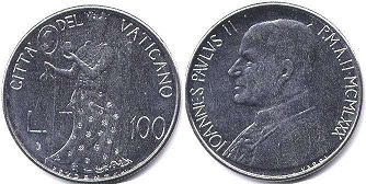 Vatican 100 lire 1980