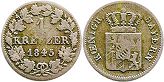 coin Bavaria 1 kreuzer 1845