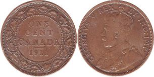 pièce de monnaie canadian old pièce de monnaie 1 cent 1911