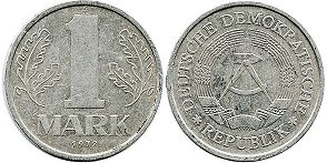 monnaie East Allemagne 1 mark 1972