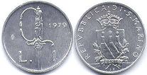 San Marino 1 lira 1979