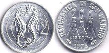 San Marino 2 lire 1975