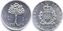 San Marino 1 lira 1987