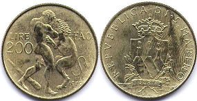 San Marino 200 lire 1979