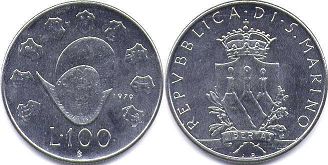 San Marino 100 lire 1979