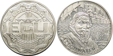 coin Netherlands 10 ecu 1993