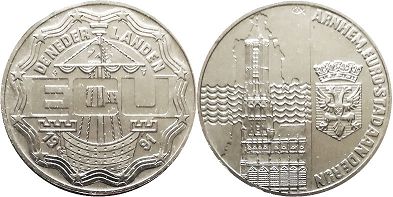 Münze Niederlande 2.5 ecu 1991