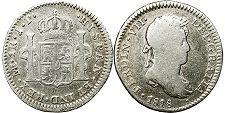 coin Peru 1 real 1818