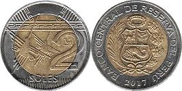 moneda Peru 2 nuevos soles 2017