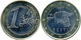 mince Estonsko 1 euro 2011