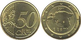 Münze Estland 50 Euro Cent 2011