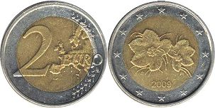 mince Finsko 2 euro 2009