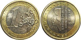 Münze Niederlande 1 Euro 2007