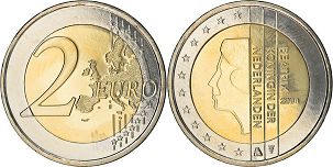 Münze Niederlande 2 Euro 2008