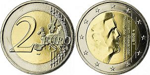 mince Holandsko 2 euro 2016