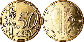 Münze Niederlande 50 Euro Cent 2014