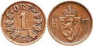 mynt Norge 1 öre 1906