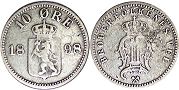 mynt Norge 10 öre 1898