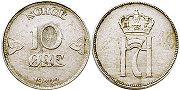 mynt Norge 10 öre 1922