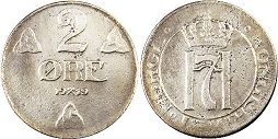 mynt Norge 2 öre 1919