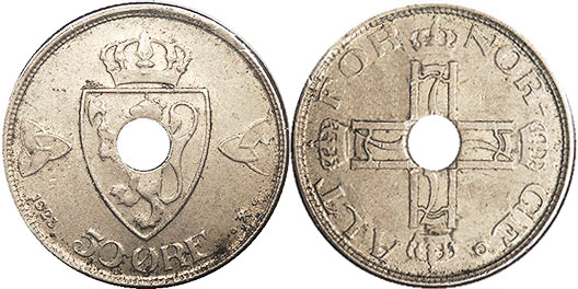 1946 3 TYPES 1978 & 1998 Details about   3 DIFFERENT 1 KRONE COINS from NORWAY 