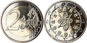 pièce Portugal 2 euro 2009