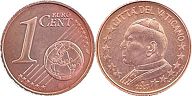 mynt Vatikanen 1 euro cent 2005
